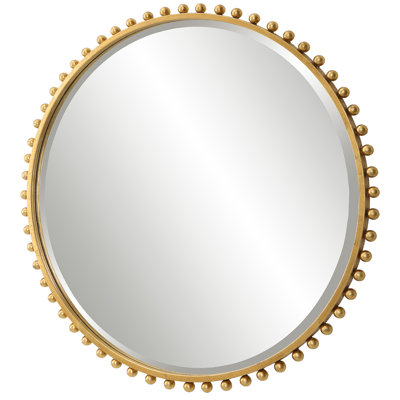 Miroir mural rond en métal Bedonia
