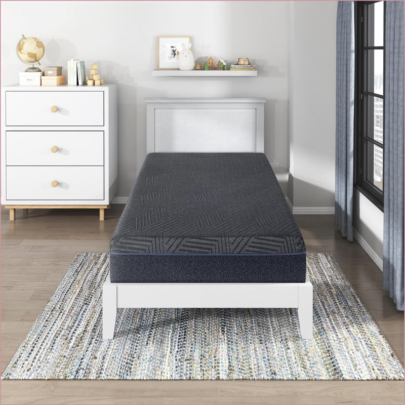 Matelas pour lit simple en mousse à mémoire de forme infusée de gel vert 11 pouces | Gris foncé | Mousse
2Déscription:
