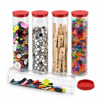 Plastic Storage Tubes 2" X 8.25"