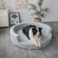 Lit pour chien de luxe rond en mousse à mémoire de forme Fala-31178524-31178523