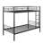 Space-Saving Convertible Metal Bunk Bed With Safety Guardrails-290139616-290139618