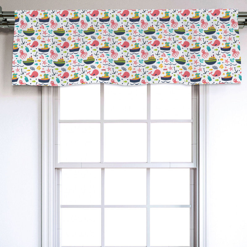 Sateen Ruffled Window Valance