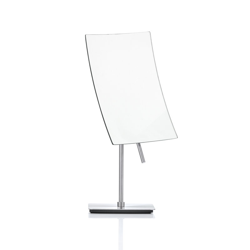 Vista Modern and Contemporary Frameless Magnifying Makeup Mirror, Nickel Plated Steel
