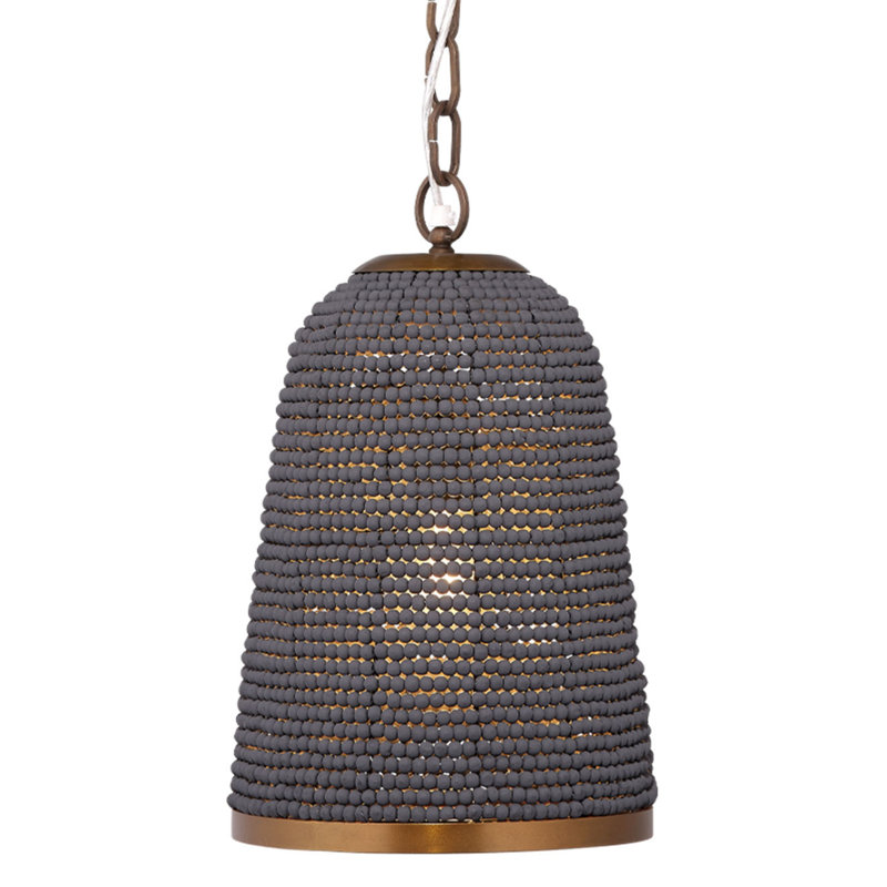 Creekside I-Light Beaded Pendant, Slate Blue