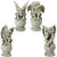 Ensemble de 4 statues de jardin 4 pièces