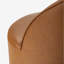 Petit fauteuil d'appoint roulant en similicuir avec roulettes-593175427