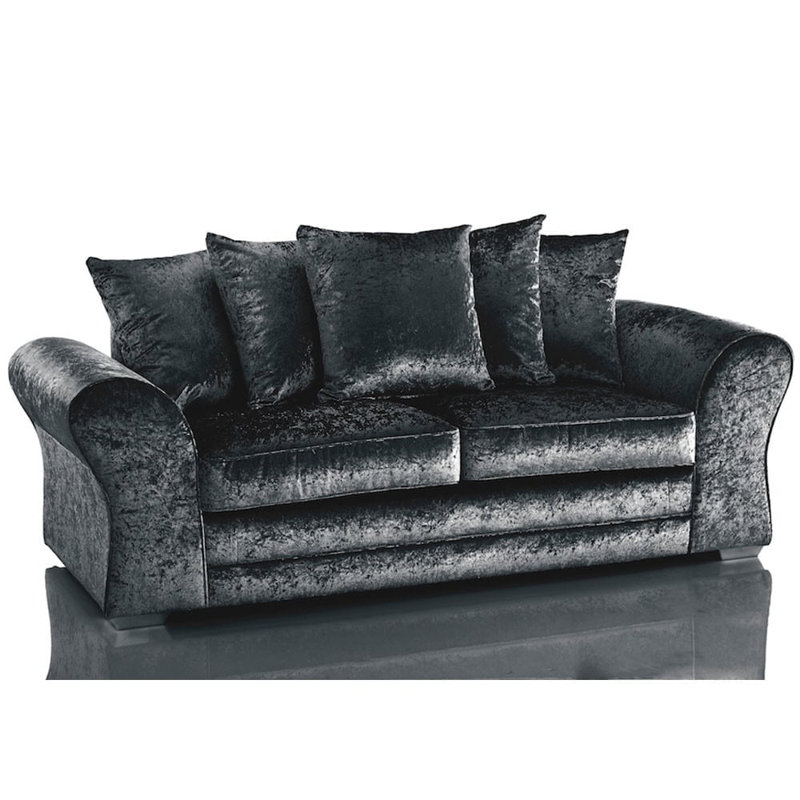 Padilla 2 Piece Sofa Set, Black