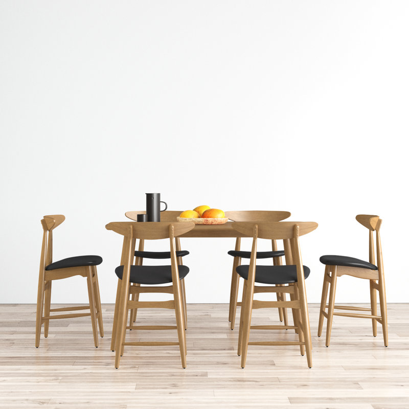 Gallman 6 - Person Four Leg Dining Set