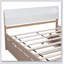 Cadre de lit avec lit gigogne simple et 2 tiroirs pour blanc brillant-872481310