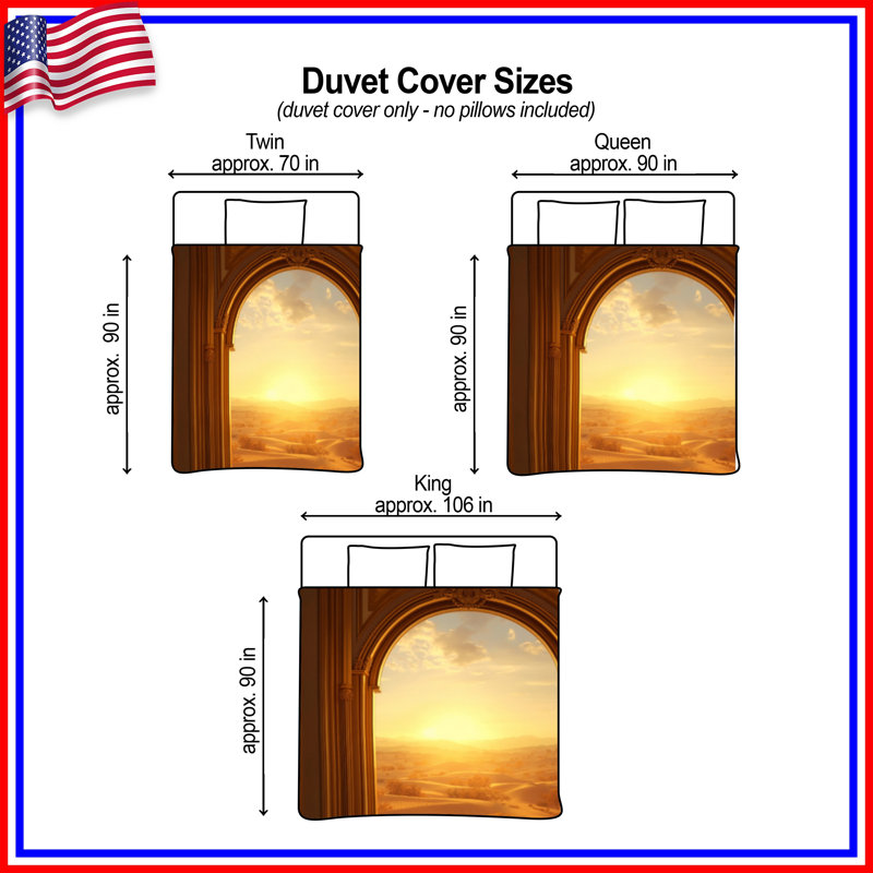 Housse de couette Sunset Desert View, Twin