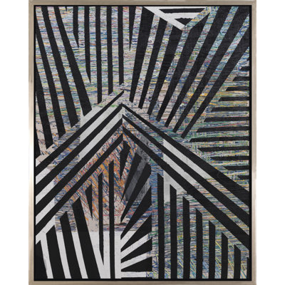Tribal - peinture sur toile à cadre flottant