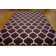 Tapis à motif géométrique mauve Cara-Leigh