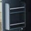 Grand îlot de cuisine avec abattant, prise de courant, support de rangement interne pour porte, chariot de cuisine sur roulettes sur 5 roulettes avec 5 supports latéraux ouverts pour la cuisine, la salle à manger (n'inclut pas les tabourets de bar)-2008057249