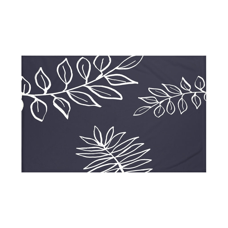 Throw Blanket, 60" L x 50" W, Navy Blue