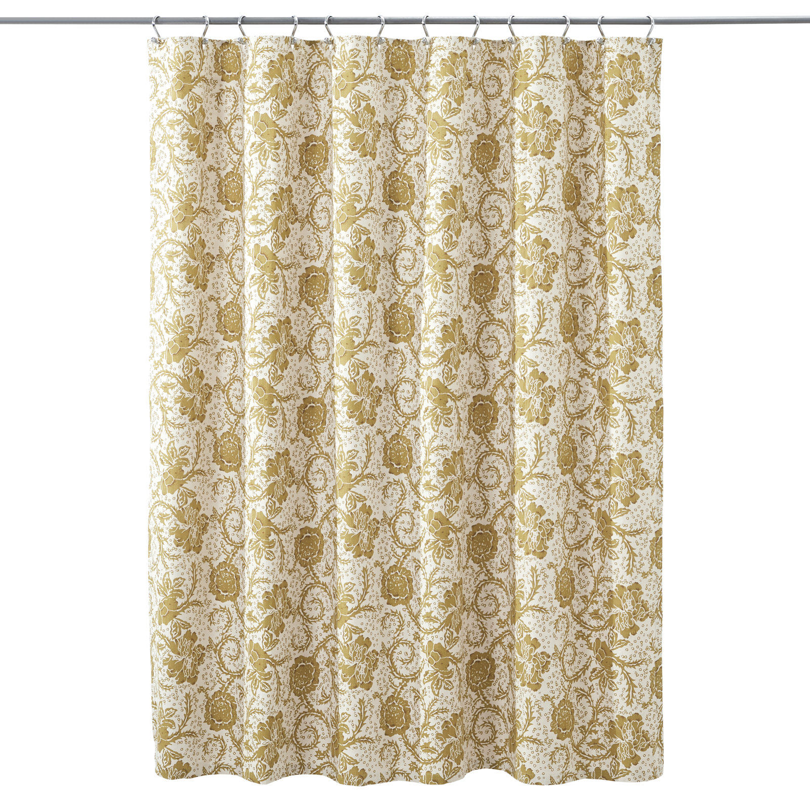 Floral Cotton Shower Curtain