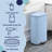 Steel Step On Kitchen Trash Can - 8 Gallons-92904049