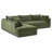 Marcel 122"W Fabric Sectional in Sagano Green-97782868-97782871