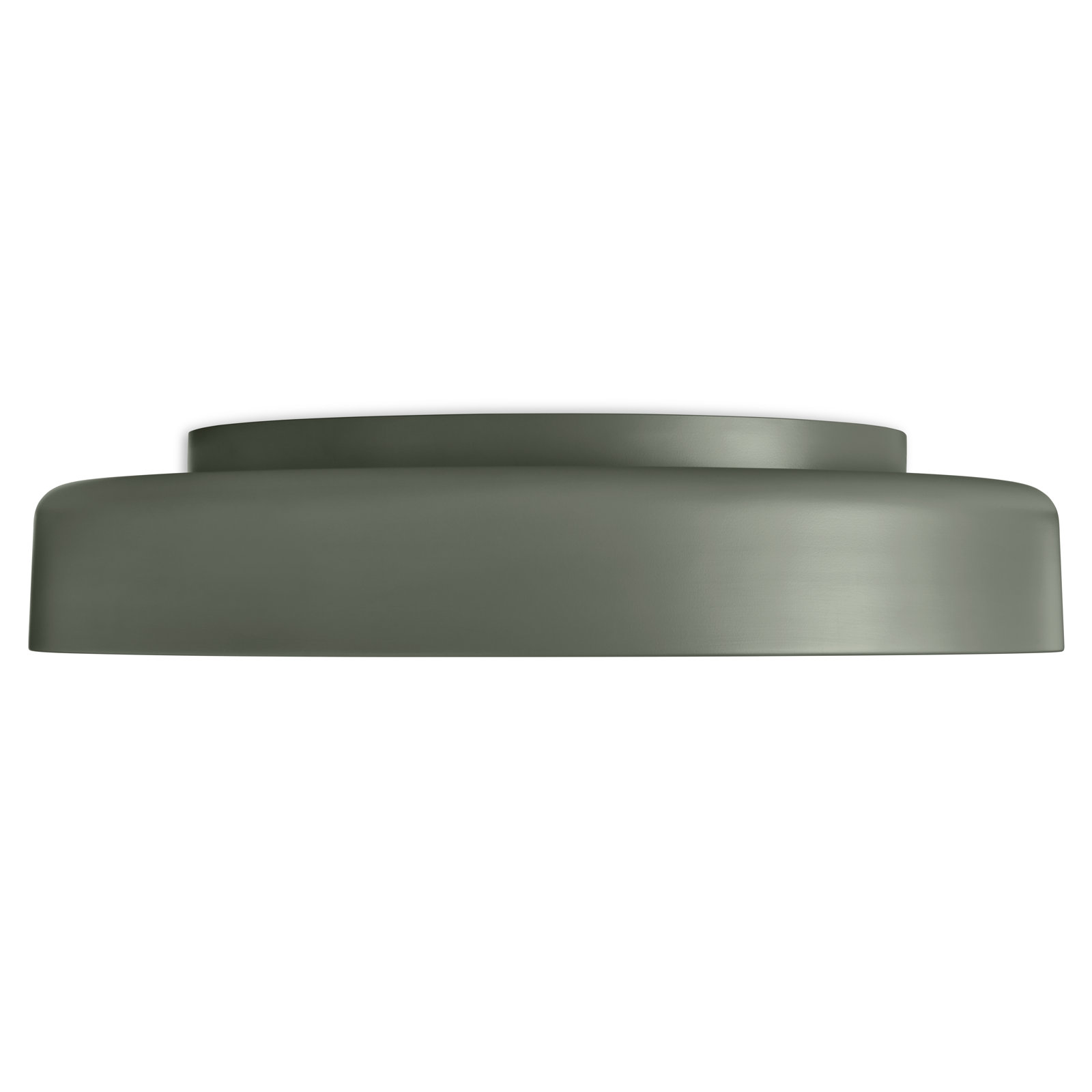 Bobber Single Light Flush Mount, 4" H x 20" W x 20" D, Gray Green