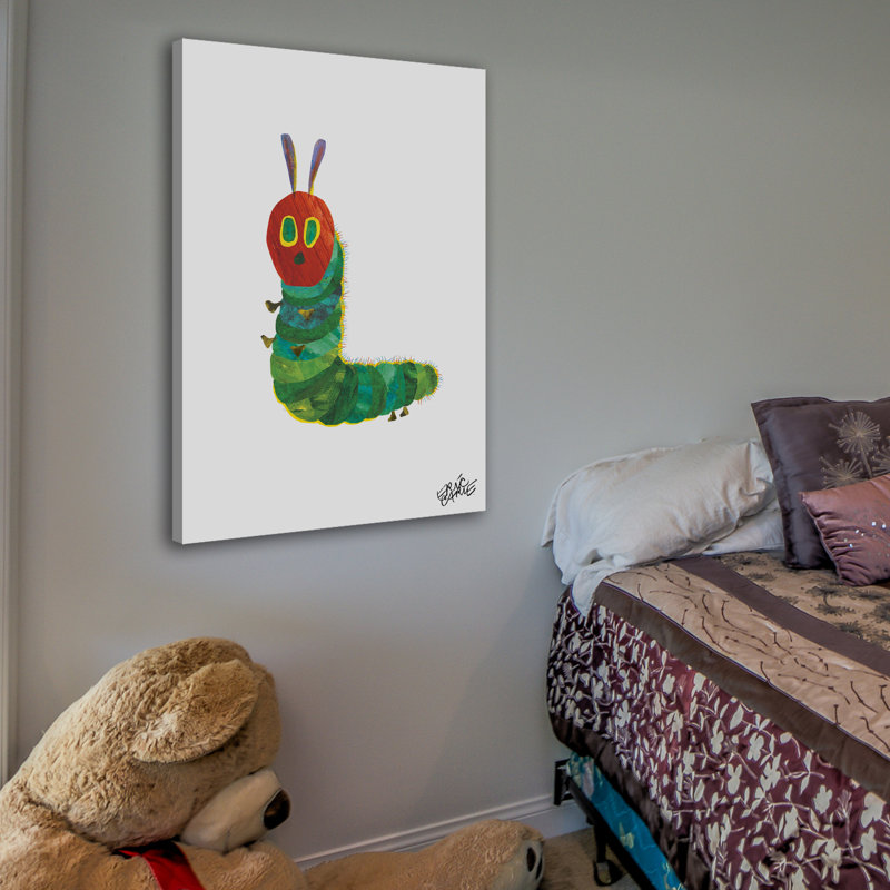 Friendly Caterpillar - Painting on Canvas, 46cm H x 30cm W