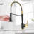 Commercial Kitchen Faucet With Pull Down Sprayer, Single Handle Single Lever Kitchen Sink Faucet-125507822