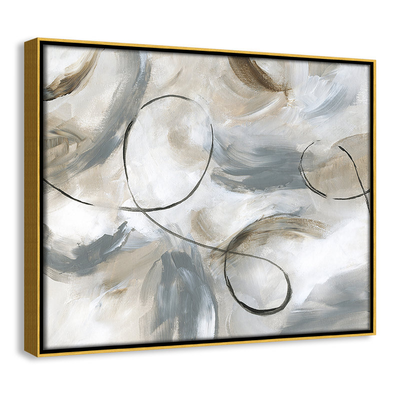 "Staccato Crescendo Staccato", reproduction d'art sur toile par Nan, Encadrement doré, H 12,5 po x l 15,5 po x P 2 po