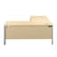 Buariki L-Shaped Metal Base Executive Desk-203599900-203599911-203599906