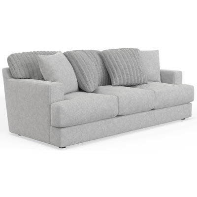 Jahaira Sofa Ultra Faux Fur and Cuddler Cushion Seating
