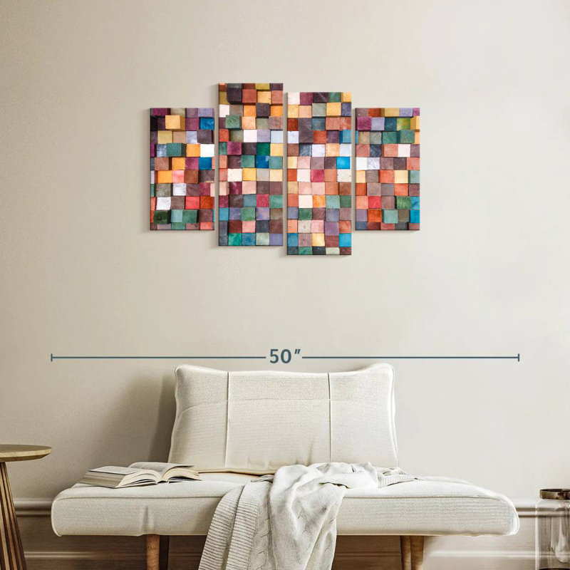 Blocs de bois empilés Avery, H 22 po x l 36 po