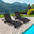 Outdoor Single chaise with Cushions