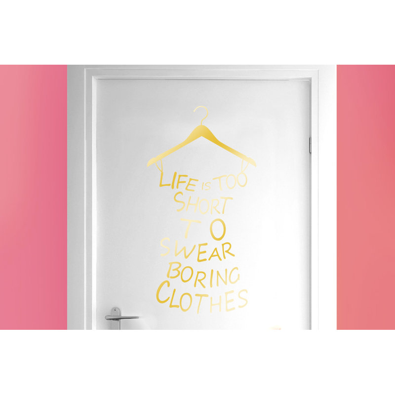 Wall Decal, Shiny Gold