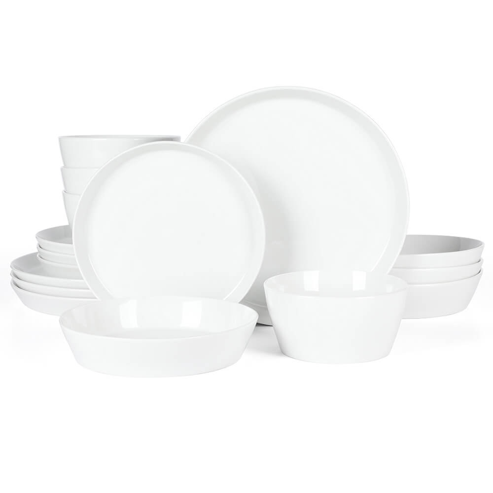 ZAROCRUS 6-Piece Farmhouse Salad Plates Set, BPA Free And Chip Resistant 9-Inch