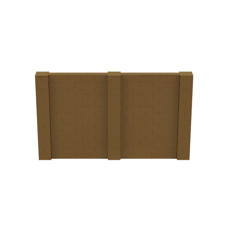 Ensemble mural de blocs géants 7 'T, Blanc, H 84 po x l 144 po x P 12 po