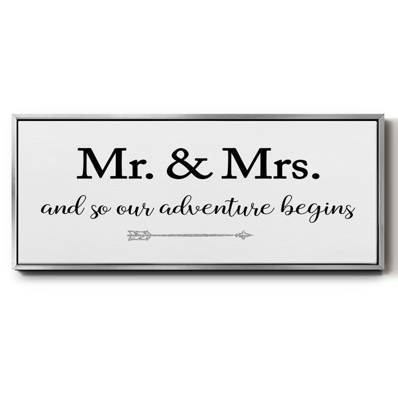 Mr. and Mrs.- Framed Canvas