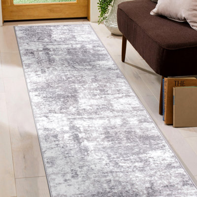 Willington Abstract White/Gray Area Rug