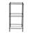 Black 3-Tier Black Wire Shelving Tower