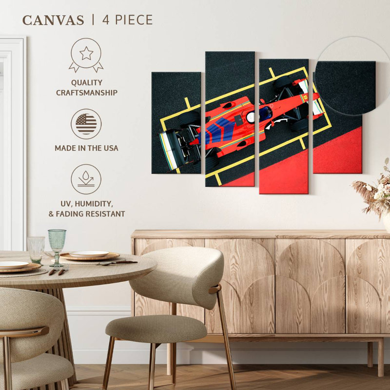 Mehar Red Formula Car, 27" H x 43" W