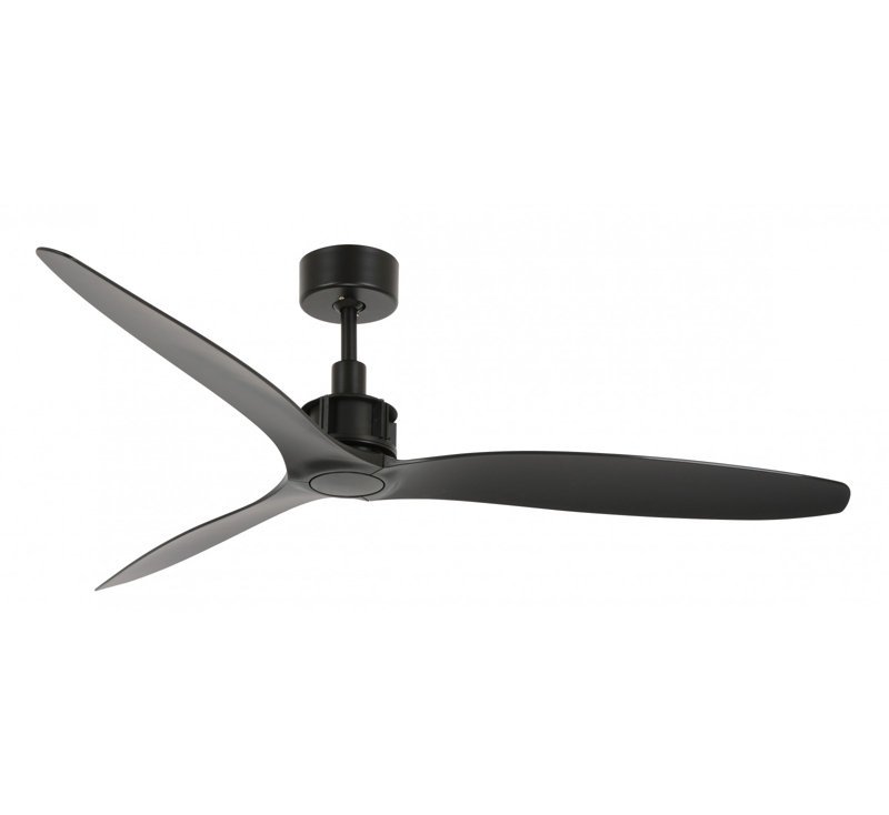 Wilder 132cm Ceiling Fan, Black, Black
