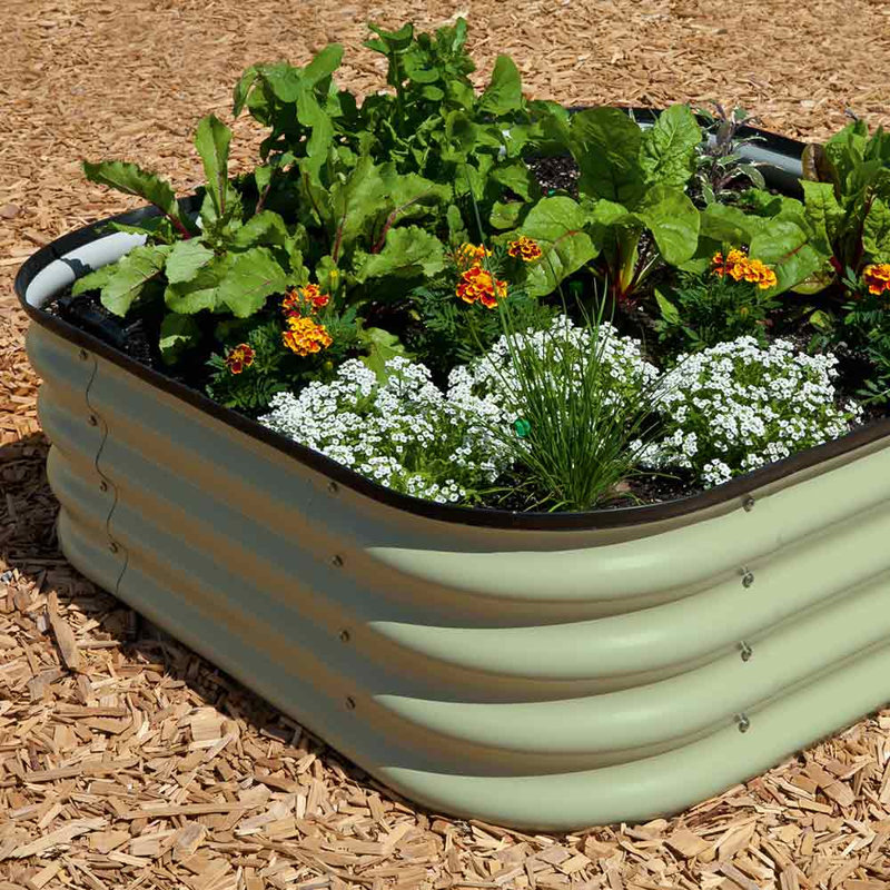 Boughner Metal Raised Garden Bed (x2), Green