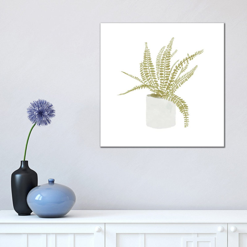 Potted Fern V 1 Piece Wrapped Canvas Wall Art, 45.72 cm H x 45.72 cm W x 1.91 cm D