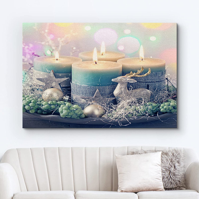 «Christmas Holiday Celebration», impression sur toile tendue, H 24 po x l 36 po x P 1,5 po