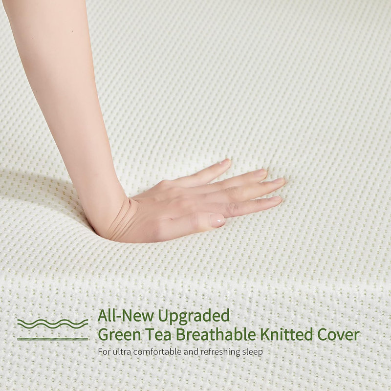 Twin 5" Green Tea Gel Memory Foam Mattress
