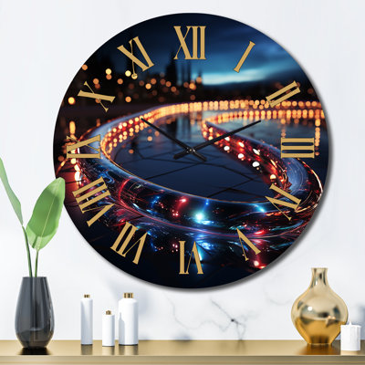 Horloge murale en métal