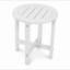 Table d'appoint ronde en HDPE de 18 po de diamètre x H 17 po, petite table de bout de patio résistante aux intempéries