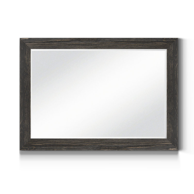 Migel Mirror, Distressed Black, 42" x 30"