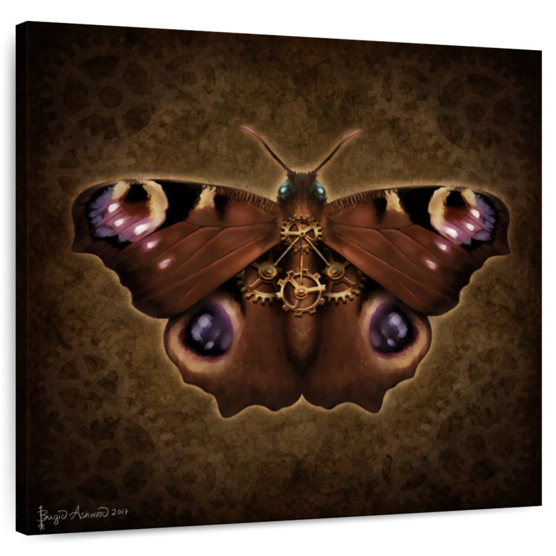 Papillon paon Steampunk II, H 16 po x l 16 po