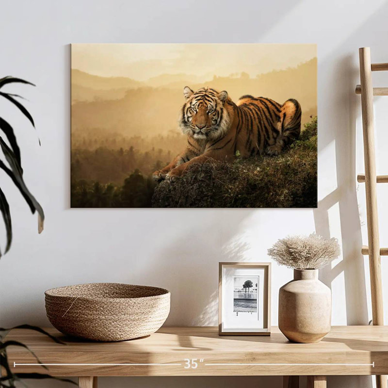 Tigre féroce de Sumatra, H 16 po x l 24 po