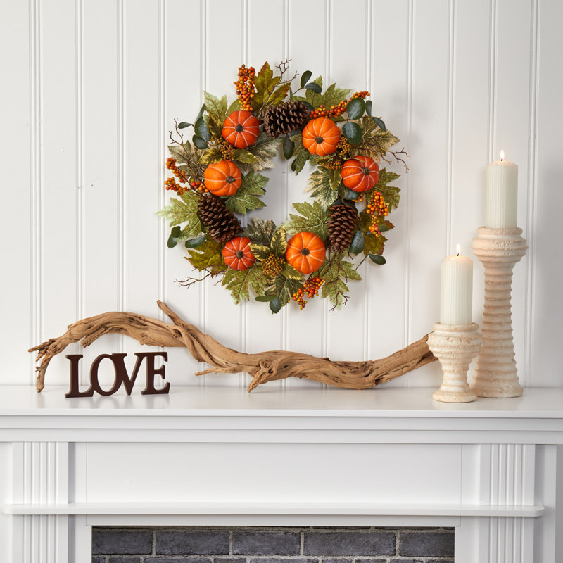 Faux Polyester 24'' Wreath