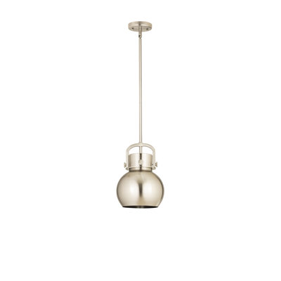 Luminaire suspendu en forme de sphère en métal 1 lumière Amrith