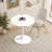 Modern Octagonal Coffee Table with MDF Table Top,Metal Base, for Dining Room, Kitchen, Living Room-1228256951-1223713189