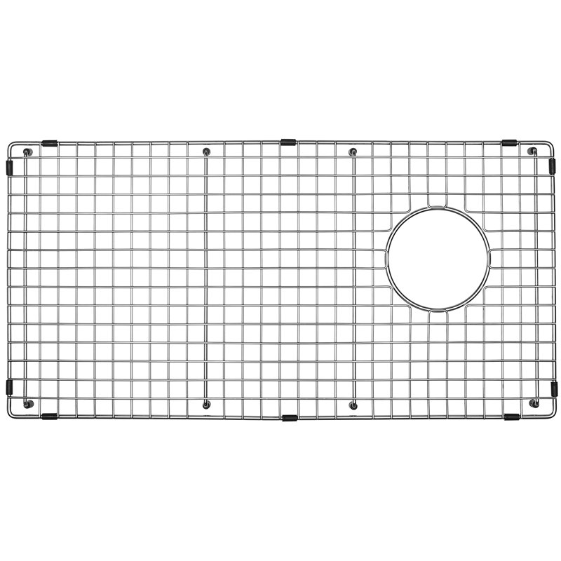 Sink Bottom Grid 28-1/4" X 14-3/8", Side Drain With Corner Radius 3/8"